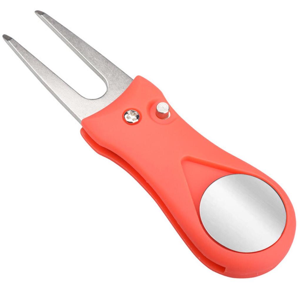 Foldable Golf Tool With Pop-up Button Magnetic Ball Marker Screwdriver Cordless