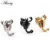 Alisouy 2pcs Stainless Steel Dolphin Lizard Sun Moon Cross CZ Women Men Ear Stud Earring Tragus Helix Cartilage Piercing Jewelry