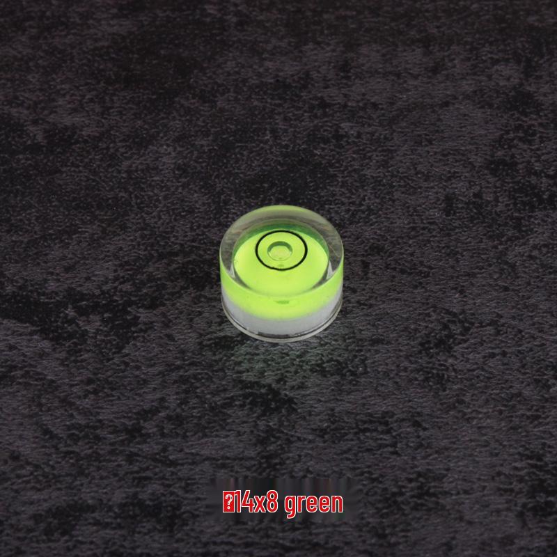 Universal Green Spirit Level with Scale - Compact Liquid Bubble Measuring Tool