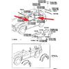 4 ks Gumové lišty vnějších oken USA nebo EU pro Toyota RAV4 2009-2012 75720-0R020 Ochrana skla Vodotěsná lišta pro sklo RAV-4 XA30