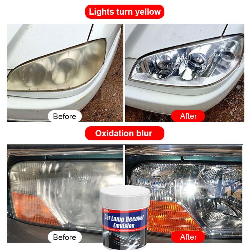 Car Headlight Restoration Polishing Kits Headlamp Scratch Remover Repair Cleaning Paste Remove Oxidation Headlight Polish Liquid