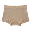 Female Summer Ice Silk Cotton 10A Antibacterial Extended Crotch No Trace Small Waist Flat Angle Briefs