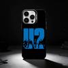 Band U-U2 Phone Case For iPhone 17,16,15,14,13,12,11 Plus,Pro Max,XS,Colored silver phone case