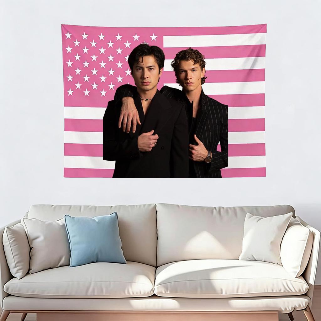Vintage Intense Rivalry Tapestry Nostalgic Game Day Flag Sporty Style Wall Decor Classic Competitive Banner Flat Print