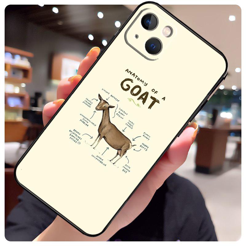 Cute Baby Pygmy Goat Case For iPhone 13 14 11 12 15 Pro Max X XR XS Max 7 8 Plus SE 2020 2022 14 Plus Back Cover
