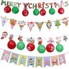 Three-dimensional Hollow Christmas Banner Paper Flowers Creative Design Christmas Decoration Ceiling Layout Honeycomb Paper