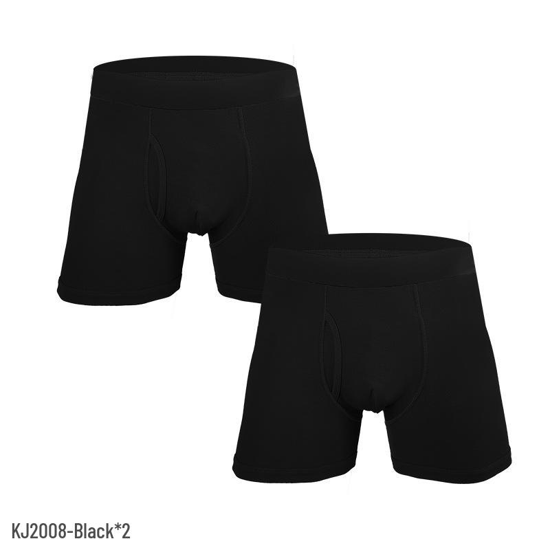 Men's Anti-Chafing Mid-Waist Cotton Boxer Briefs