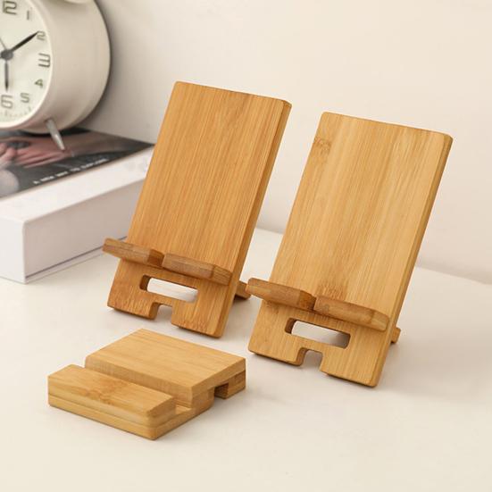 Wooden Phone Holder Universal Adjustable Desktop Office Home Foldable Holder for Tablet Stand Portable Lazy Phone