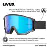 Uvex Athletic CV Ski and Snowboard Single Compatible with Glasses Goggles, Unisex, High-contrast Mirror, Lens,
