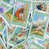 Tarocchi Lenormand Mazzo da 78 Carte 10,3*6 cm Strumento per Divinazione Lettura della Sorte Carte da Gioco