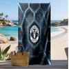 Asciugamano da Spiaggia Stampato Manchester United Asciugamano Morbido ad Asciugatura Rapida Coperta da Spiaggia Rettangolare Grande Portatile per Viaggi Piscina