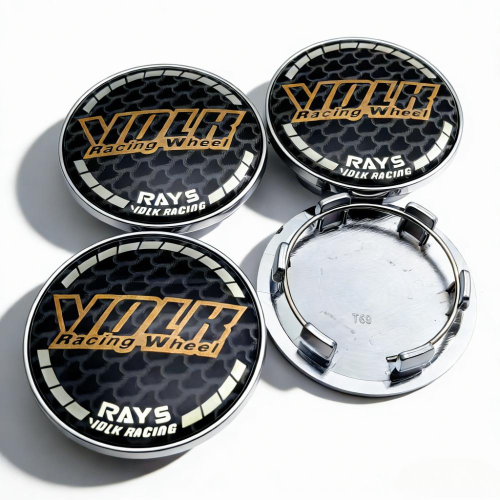 

4pcs VOLK Racing Logo Emblem Rays Badge Car Wheel Center Caps 69MM Clips 56MM Wheels Hub Cap Rim Hubcaps Dust Cover Accessories Volk Badge&4pcs T69 Wheel Cap