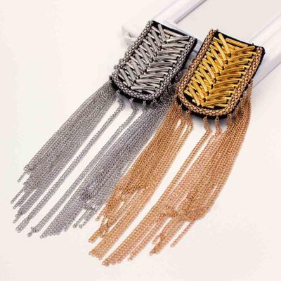 Shoulder Epaulette Charming Ornamental Accessories Tassel Chain Decorate Shiny Shoulder Tassels Handmade Epaulet