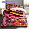 Cartoon Pattern Bedding Quilt Set Quilt Cover Pillowcase Home Decoration Birthday Gift (1 * Duvet Cover + 2 * Pillowcase, Without Core)