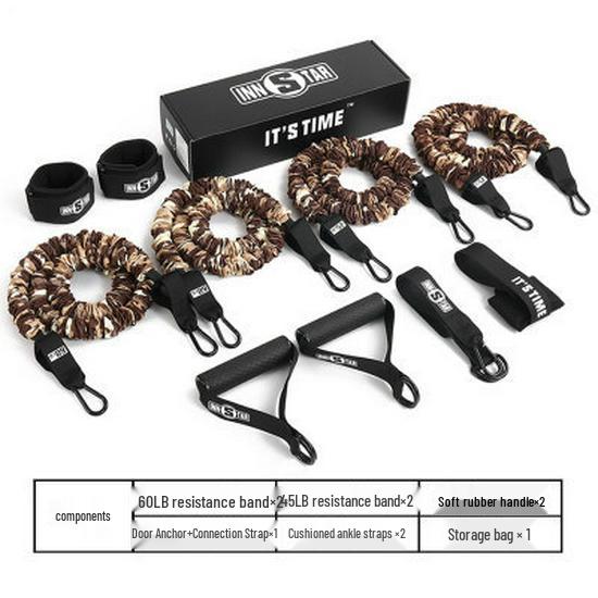 INNSTAR 11-Piece Resistance Band Set for Home Fitness & Strength Training