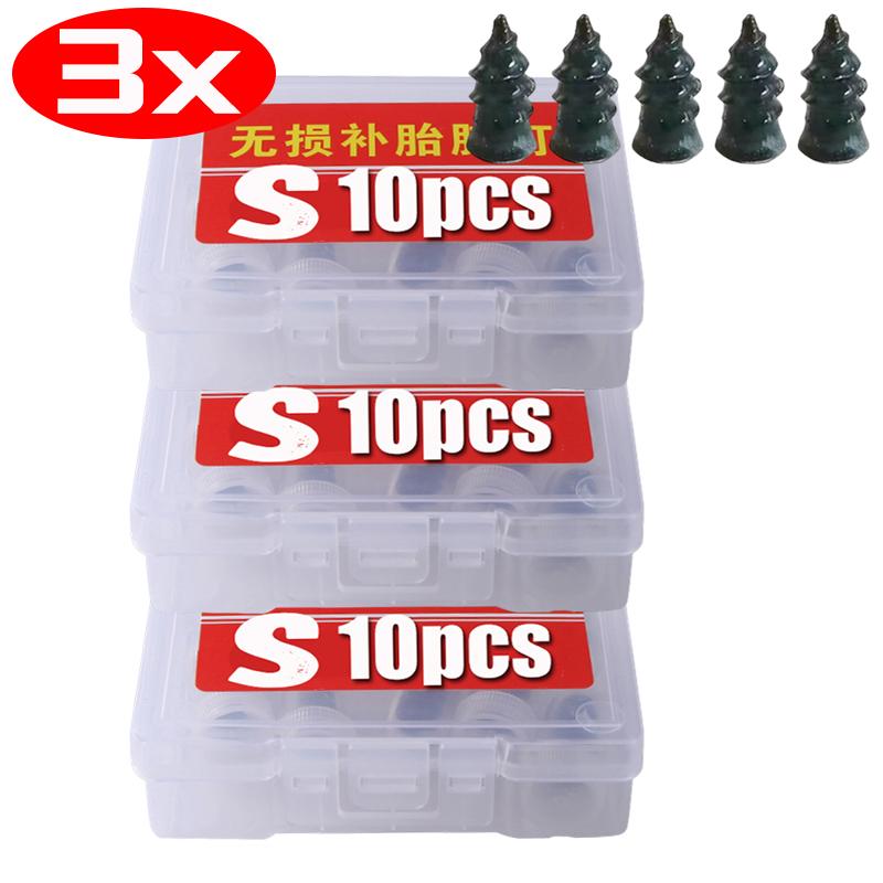 10-60pcs Car Motorcycle Vacuum Tyre Repair Nails Truck Scooter Bike UniversalTire Puncture Repair Rubber Metal Nails Accessories