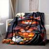 1pc Halloween Cat Costume Blanket Lightweight Blanket Throw Blanket For Sofa, Bed, Travel, Camping, Livingroom, Office, Couch, Chair yy251010015