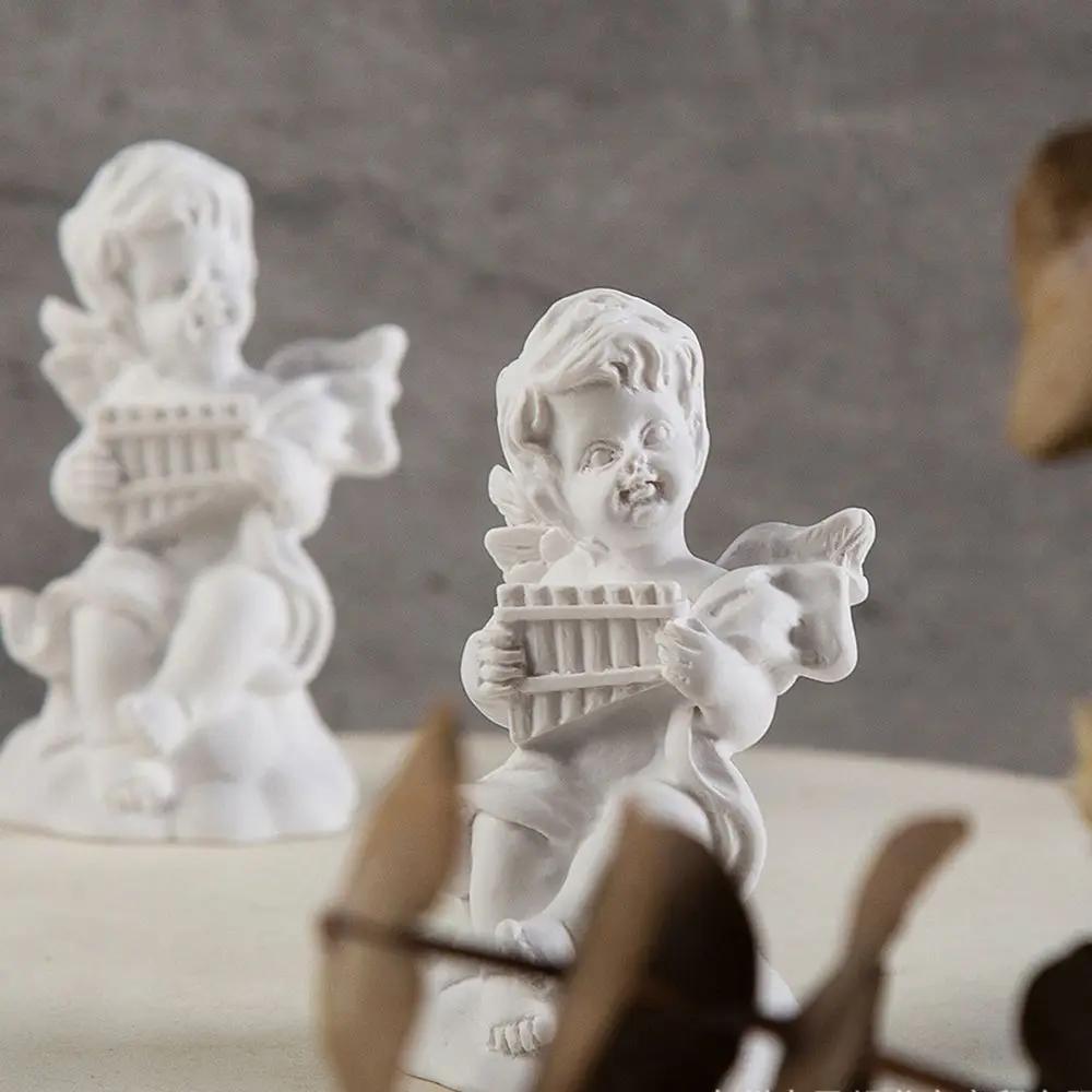 Crafts Desktop Ornament Home Decoration Greek Mythology Statue Angel Gypsum Portraits Plaster Sculpture Mini Cupid Figurines