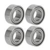 ACROPIX Bearings 630ZZ Ball Bearings P6 3x6x2.5mm Double Shielded Silver Tone Scooter Skateboard Wheel