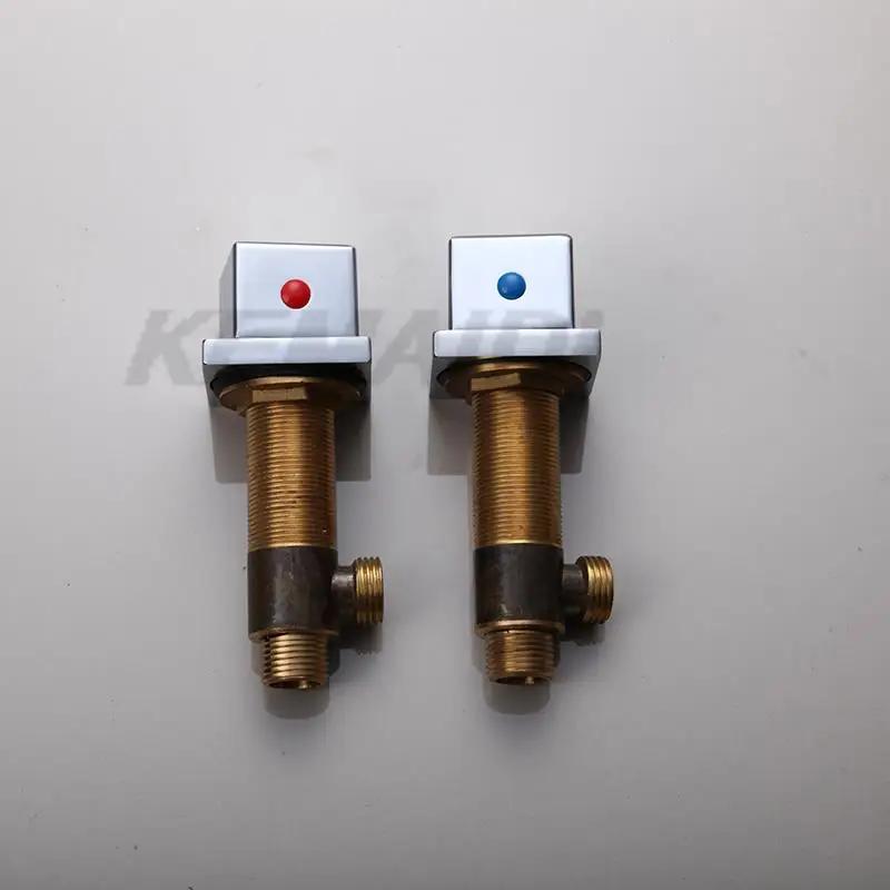 

KEMAIDI Chrome Basin Tap Handle Durable Unique Design Kitchen Hot & Cold Mixer Handle Shower Faucet Hand for Shower Faucets