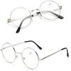 Round Metal Reading Glasses Ultra Light Spring Hinge Eyewear Diopter +1.00 to +4.0 for Women Men Vision Care