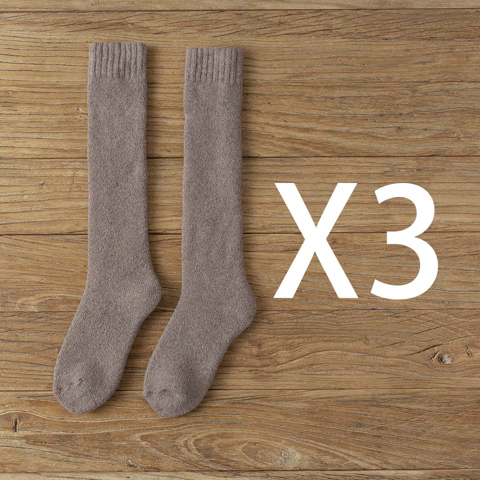 

Зимові жіночі шкарпетки вище коліна з мериносової вовни, товсті, теплі, у стилі Хараджуку, ретро, компресійні, жіночі кашемірові панчохи EUR SIZE 36-40