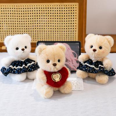Linda Love Bear Plush Toy Wedding Sprinkle Confession Doll Girl Birthday Gift Floral Dress Doll