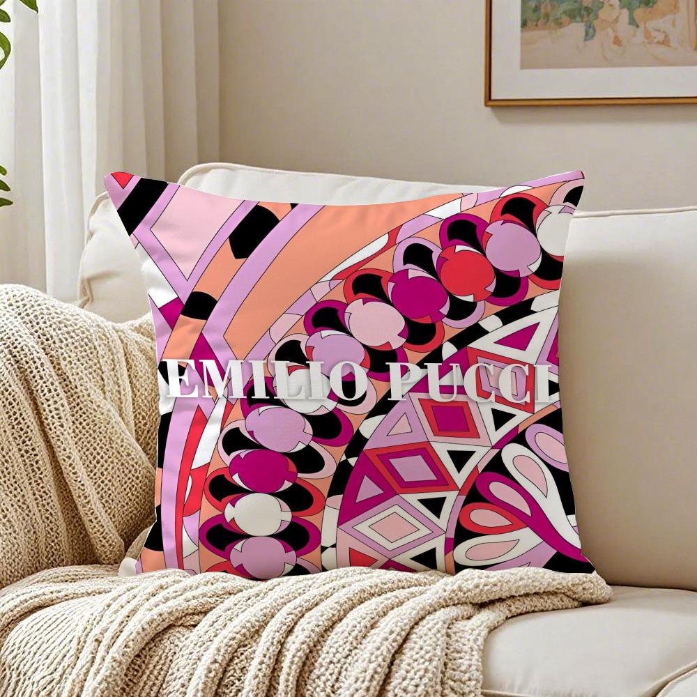 Vibrant Fashion Brand EEmilio PPucci Cushion Cover Pillowcase Antidustmite living Room Sofa Decor Cushion Room