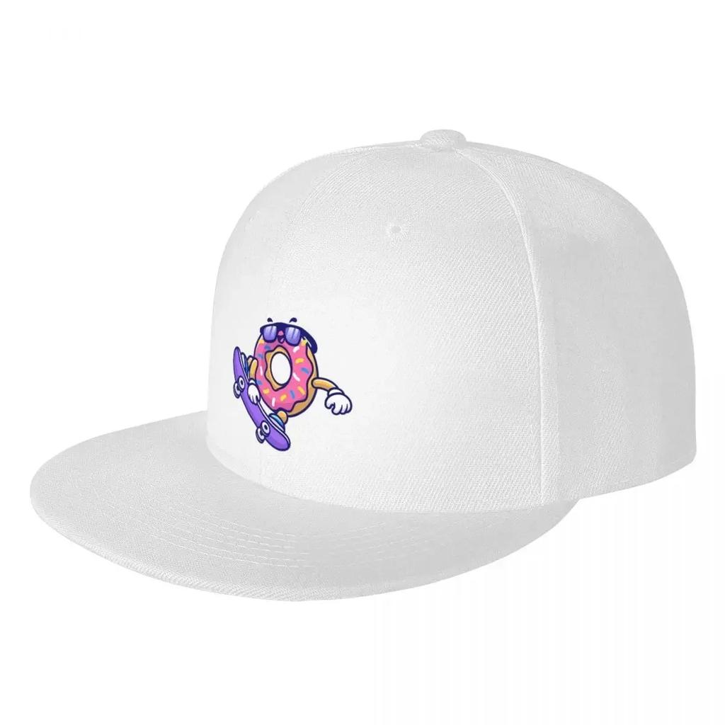 Cool Skateboarding Donut Baseball Cap Hat Unisex Luxury Snap Back Hat Unisexs Tennis Womens