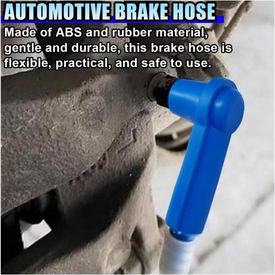 3.93 Ft Brake Fluid Bleeder Hose, Auto Brake Bleeding Change Hose Car Oil Fluid Extractor Tool With Adapter, Universal Replacement Tube For Car