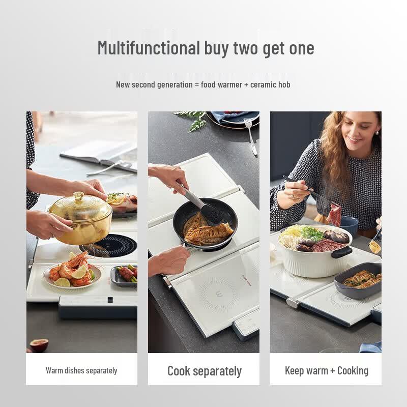 Morphy Richards Folding Food Warming Plate CN plug (adapter included)