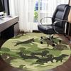 1pc Camouflage Dogs Chair Carpet for Office, Indoor Non Slip Washable Polyester Fiber Carpet,