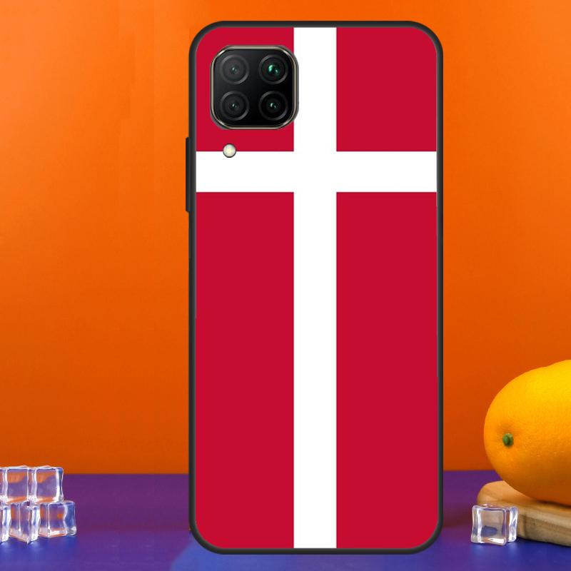 Denmark Flag For Huawei Nova 9 10 SE 5T 12i 12s 11i Y91 Y90 Y60 Y70 Y72 Y61 P60 Pro P20 P40 P30 Lite Case