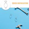 50Pcs/Set Heavy Duty Ceiling Hook Clips Rust Proof T-bar Drop Ceiling Clip  Office Decor