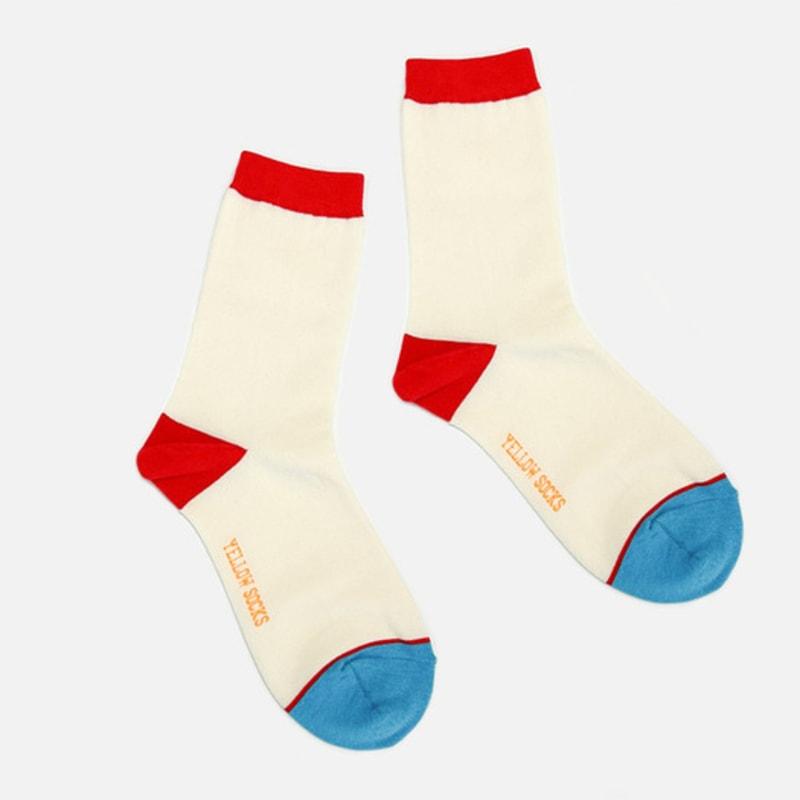 YELLOWSOCKS CANDY RED