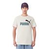 T Shirts Men's Ecru Crew Neck Moderate Straight Fit 847666-65