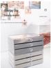 Triple-Layer Velvet Jewelry Box: Dustproof Drawer-Style Organizer and Decorative Storage