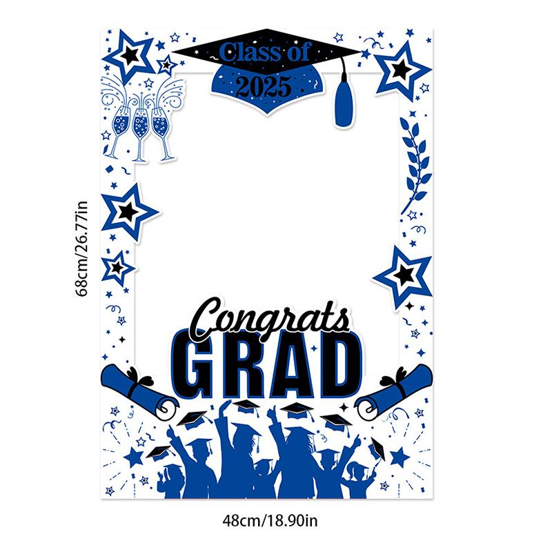 2025 Abschluss Po Booth Requisiten Rahmen Banner Für Abschlussfeiern 2025 Deko Shooting Hintergrund Requisite Partyzubehör