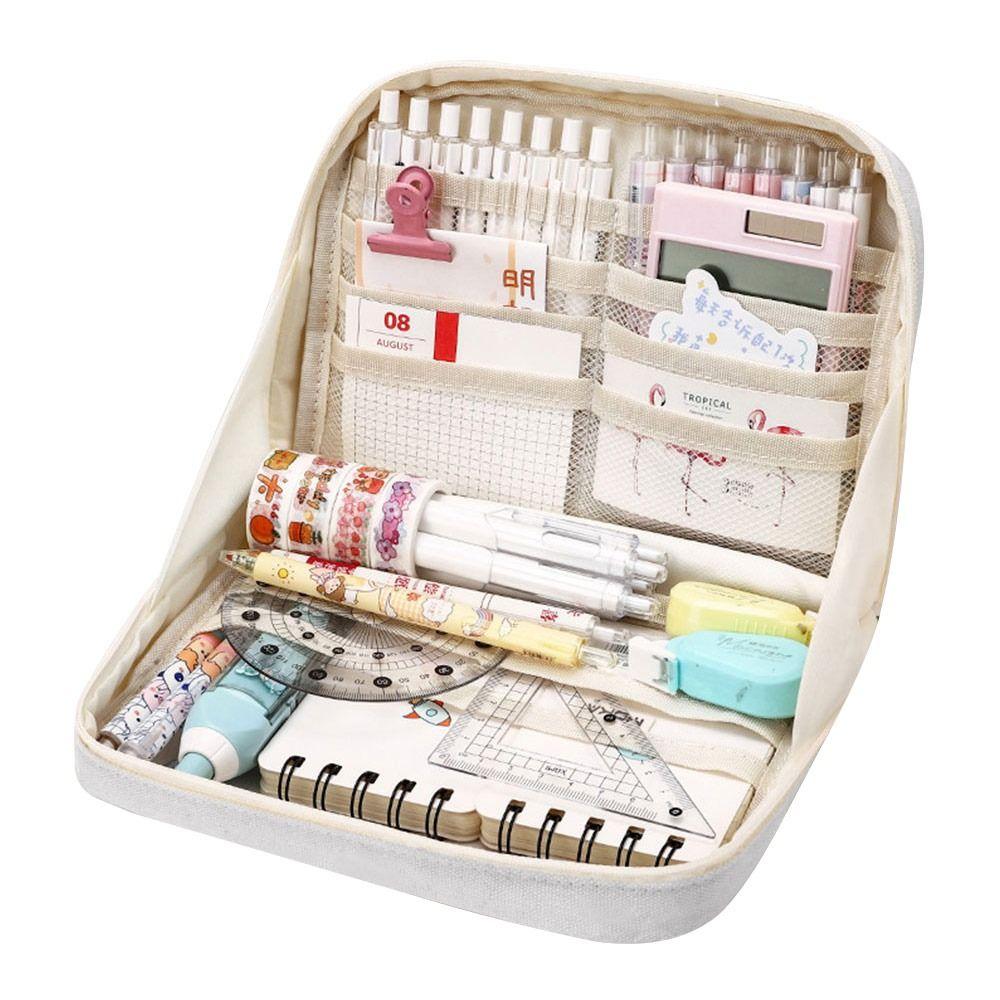 

Прозрачный пенал большой вместимости, новая сумка для ручек, для студентов Grey