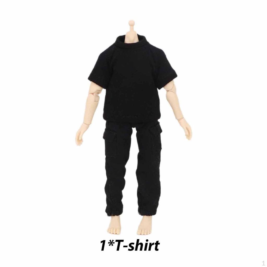 1 Stück Miniaturfigur T-Shirt 1/12 Maßstab Action Kleidung Kostüm Zubehör