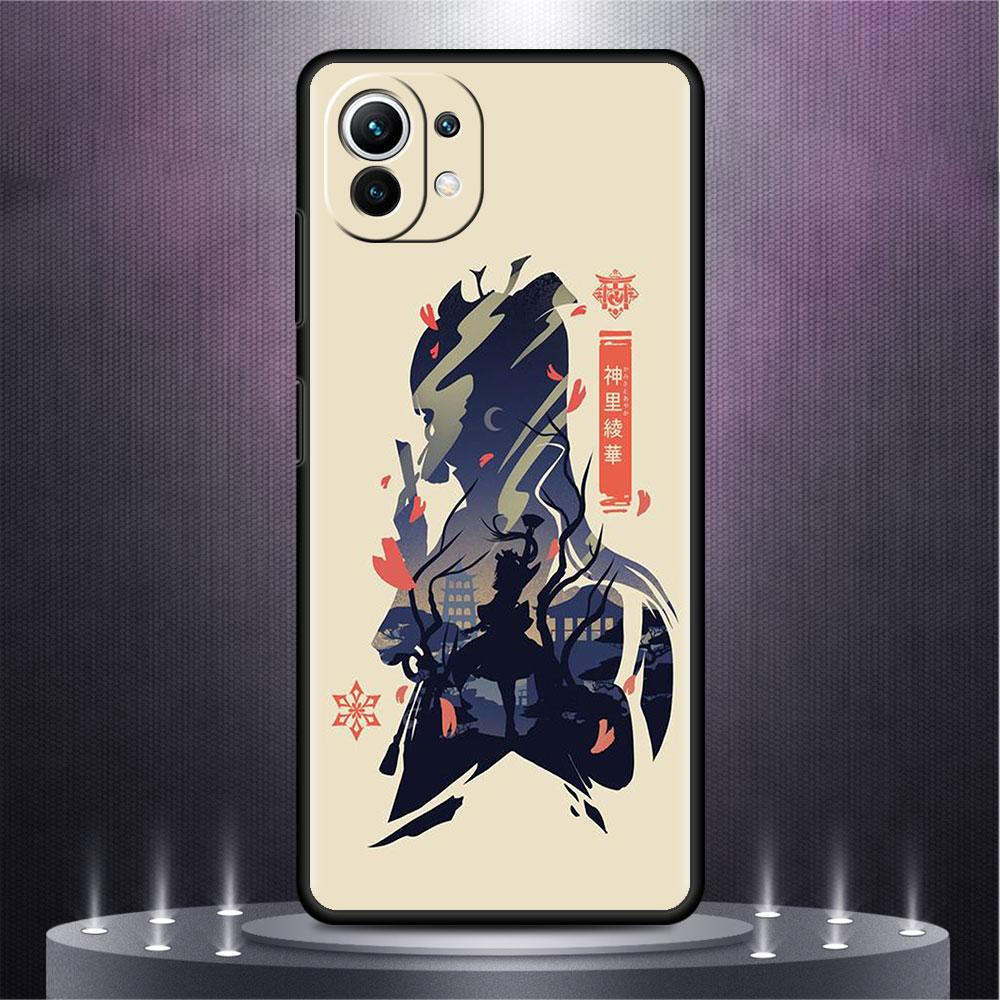 Etui do Xiaomi Mi Poco X3 X4 NFC M3 Mi 11 11T 10 T 9T 12 9 10T Lite Silikonowe etui na telefon Anime Genshin Impact Cute