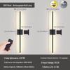 Lux Rechargeable LED Wall Lamp for Living Room & Bedroom – Sleek Linear Design, No Wiring Needed