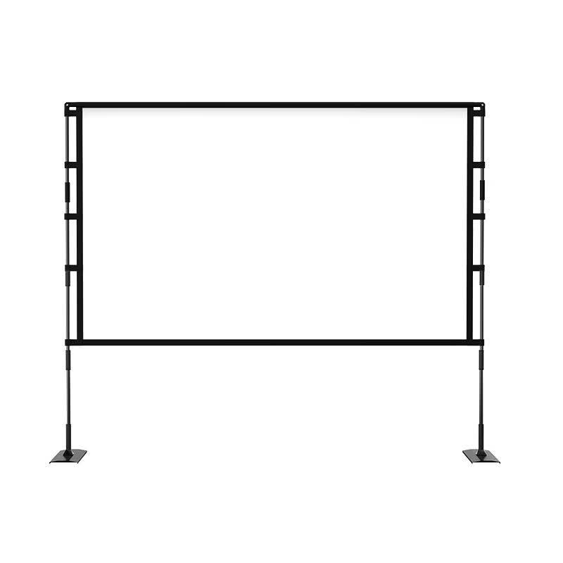 100-inch 16:9 Outdoor Portable High-Gain Anti-Light Projector Screen with Stand