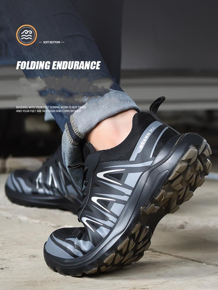 Work Safety Shoes Men Indestructible Work Sneakers Anti-Smashing Puncture Proof Protective Safety Boots