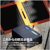 EXHEART Folding Solar Panel Powers While You Use It Hook Hole Simultaneous Connection of Two Ideal for Disaster Car and Emergency Solar Charger