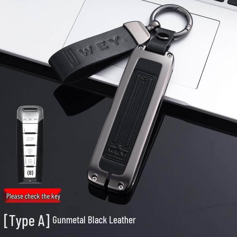 Great Wall Wey Key Case for VV7/VV6/VV5/Mocha/Macchiato/Tank 300 - Personalized Remote Control Shell (2021 Model)
