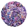 50 Purple Magic Graffiti Stickers Mobile Phone Water Cup Suitcase Decoration Stickers Waterproof Creative Hand Note Stickers