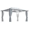 VidaXL Gazebo with Curtain and LED Lights 4x3 M Cream Aluminum 3070335