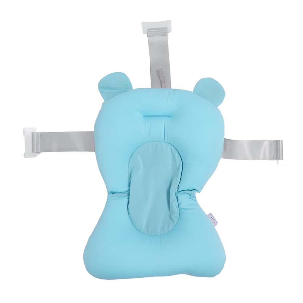 Soft Baby Bath Support Cushion Pad Cute Breathable Adjustable Newborn Bathtub Floating Pillow Mat