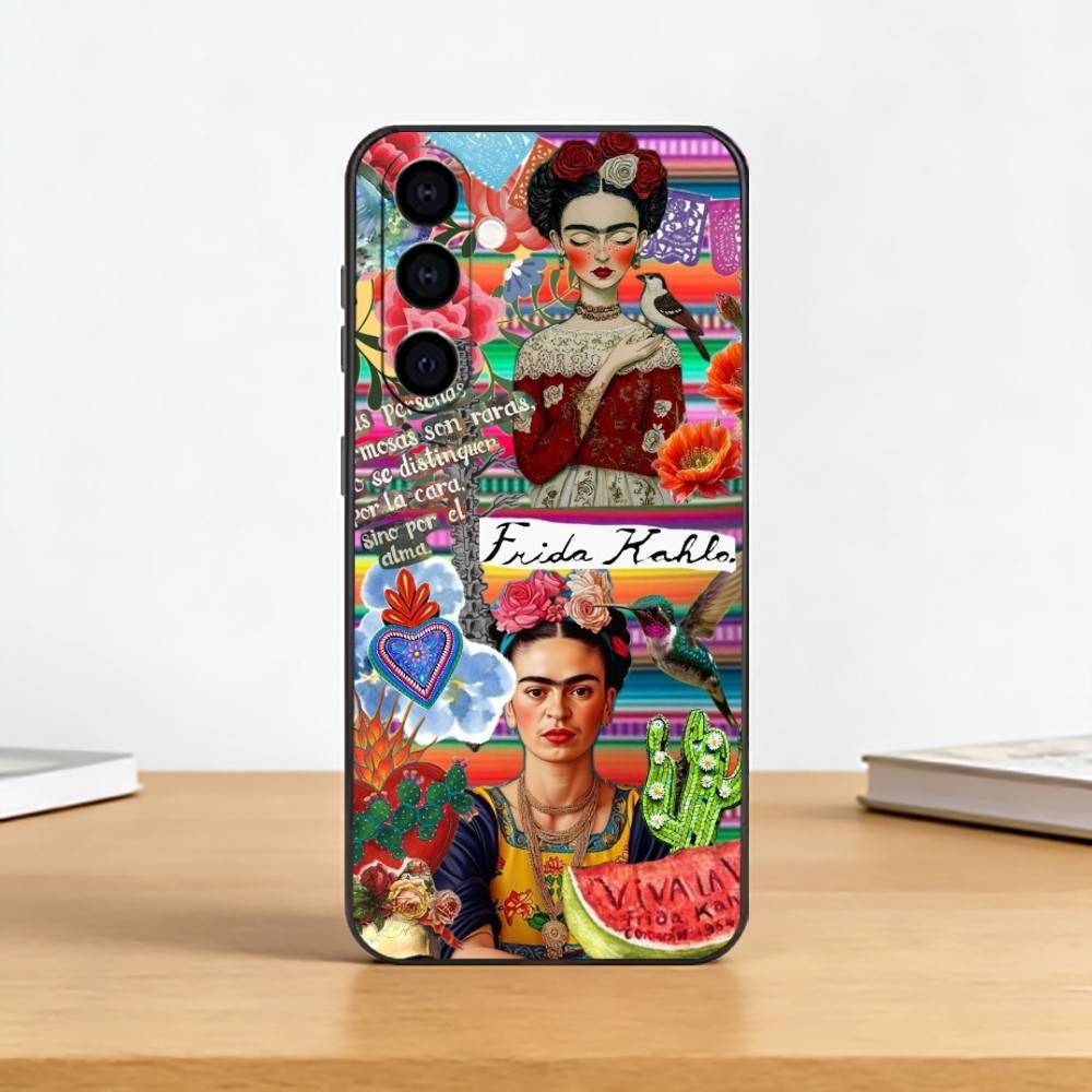 Fashion FridaS-S K-Kahlo Phone Case For Samsung Galaxy A73,A72,A71,A70,A53,A52,A51,Others Soft Black Cover